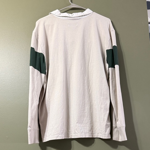 Goodfellow & Co Beige and Dark Green Casual Shirt - Picture 2 of 4